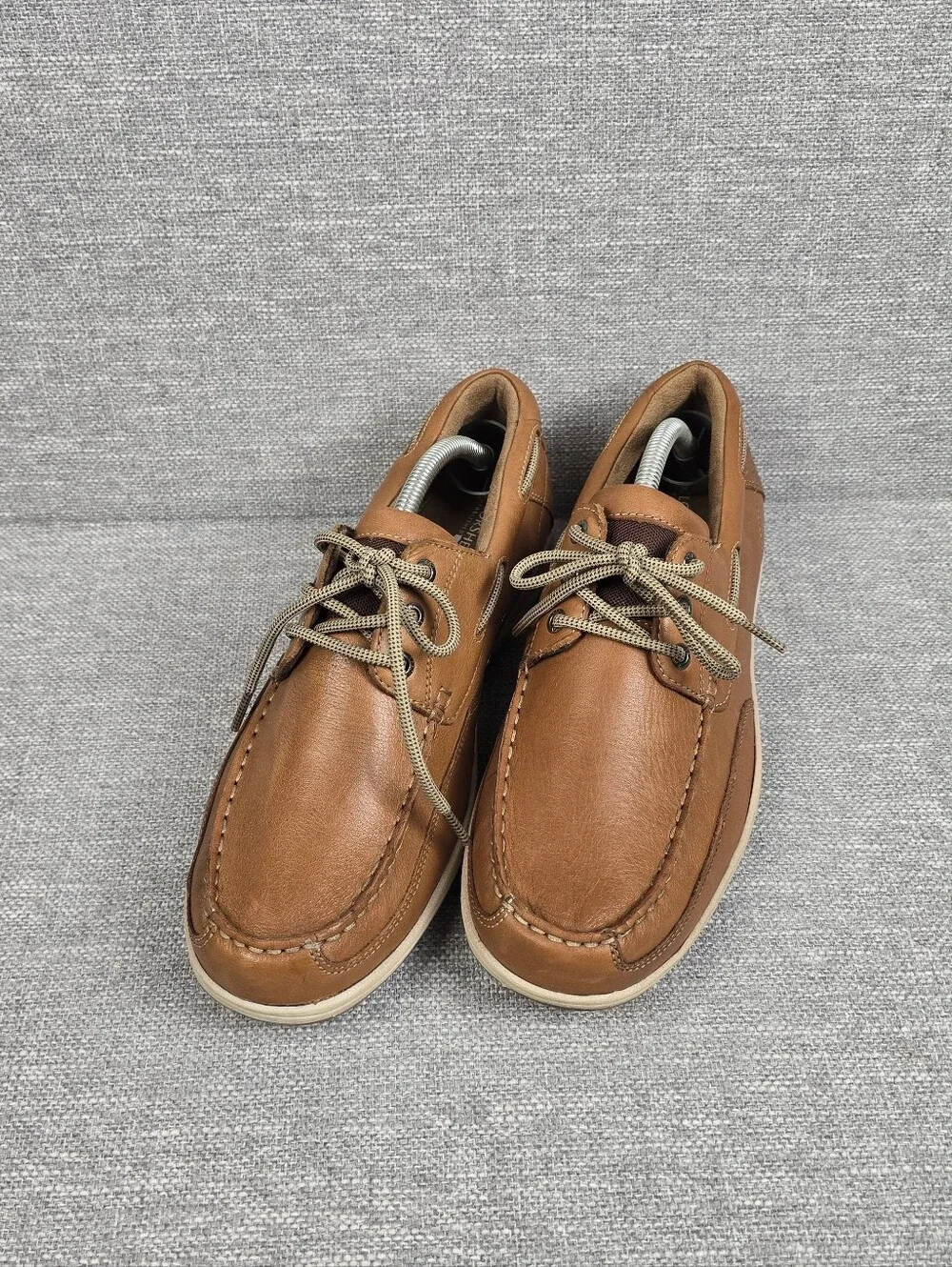 Florsheim Lakeside Moc Toe OX Boat Shoes Saddle Tan Mens Sz 10